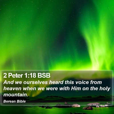 2 Peter 1:18 BSB Bible Verse Image