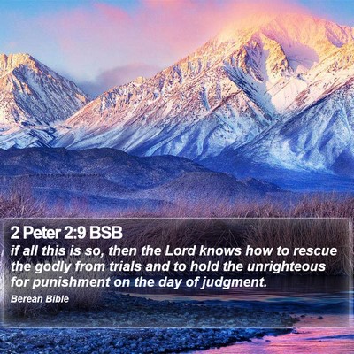 2 Peter 2:9 BSB Bible Verse Image