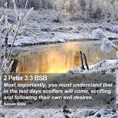 2 Peter 3:3 BSB Bible Verse Image
