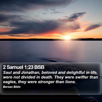 2 Samuel 1:23 BSB Bible Verse Image