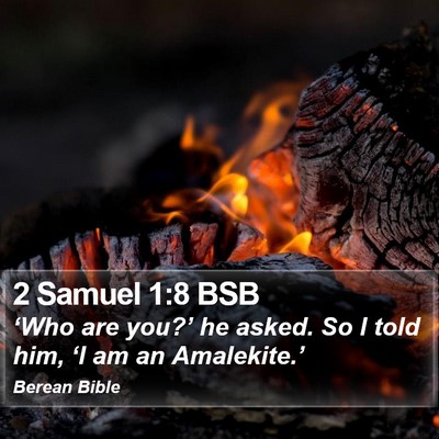 2 Samuel 1:8 BSB Bible Verse Image