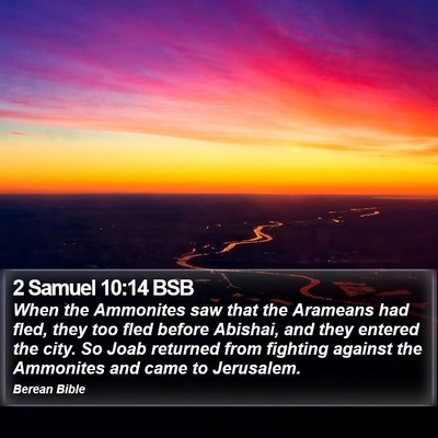 2 Samuel 10:14 BSB Bible Verse Image