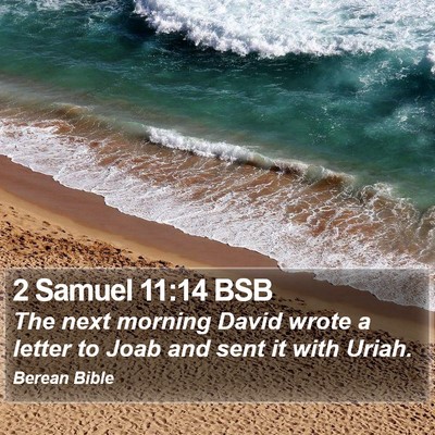 2 Samuel 11:14 BSB Bible Verse Image
