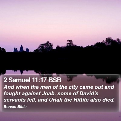 2 Samuel 11:17 BSB Bible Verse Image