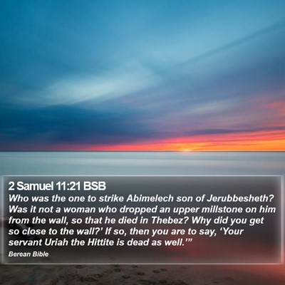 2 Samuel 11:21 BSB Bible Verse Image