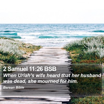 2 Samuel 11:26 BSB Bible Verse Image