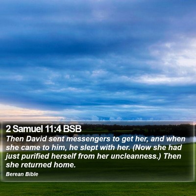 2 Samuel 11:4 BSB Bible Verse Image