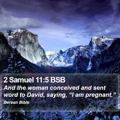 2 Samuel 11:5 BSB Bible Verse Image