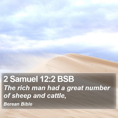 2 Samuel 12:2 BSB Bible Verse Image