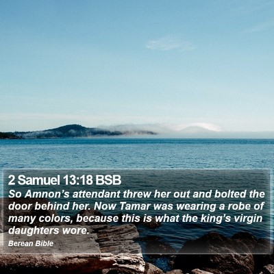 2 Samuel 13:18 BSB Bible Verse Image