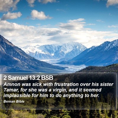 2 Samuel 13:2 BSB Bible Verse Image
