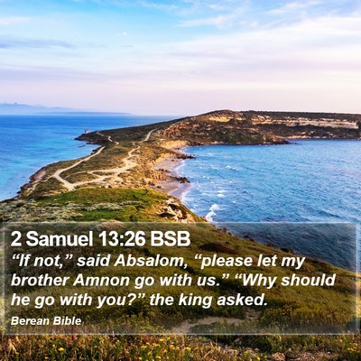 2 Samuel 13:26 BSB Bible Verse Image