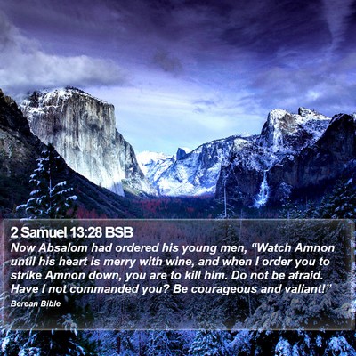 2 Samuel 13:28 BSB Bible Verse Image