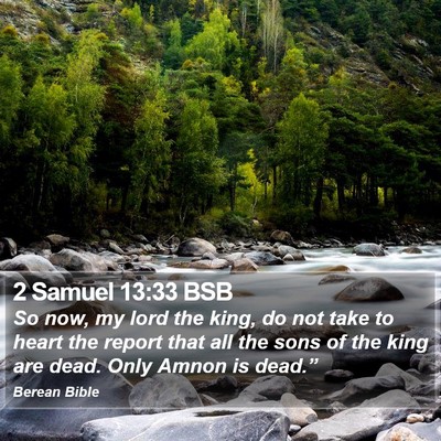 2 Samuel 13:33 BSB Bible Verse Image
