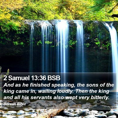 2 Samuel 13:36 BSB Bible Verse Image
