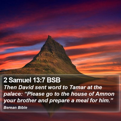 2 Samuel 13:7 BSB Bible Verse Image