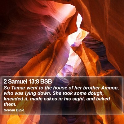 2 Samuel 13:8 BSB Bible Verse Image
