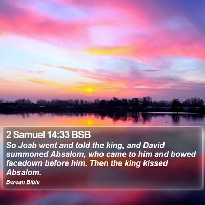 2 Samuel 14:33 BSB Bible Verse Image