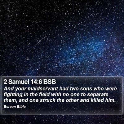 2 Samuel 14:6 BSB Bible Verse Image