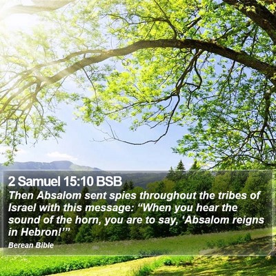 2 Samuel 15:10 BSB Bible Verse Image