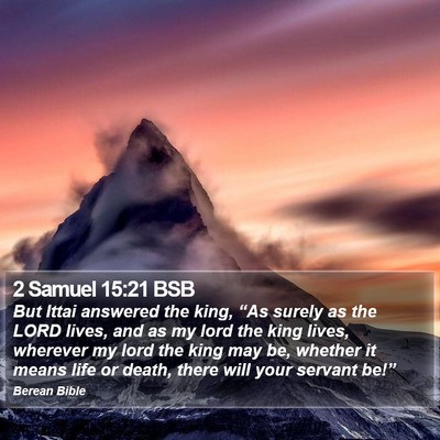 2 Samuel 15:21 BSB Bible Verse Image