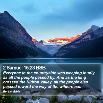 2 Samuel 15:23 BSB Bible Verse Image