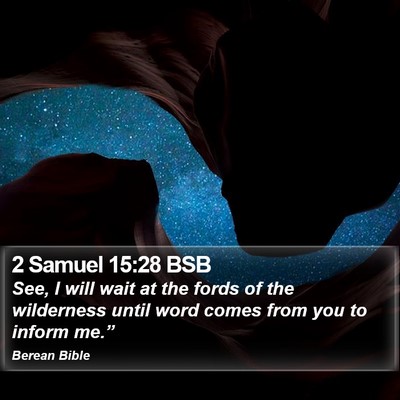2 Samuel 15:28 BSB Bible Verse Image