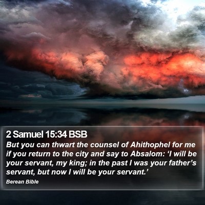 2 Samuel 15:34 BSB Bible Verse Image