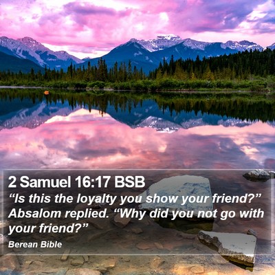 2 Samuel 16:17 BSB Bible Verse Image