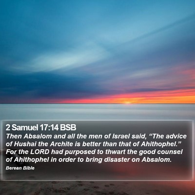 2 Samuel 17:14 BSB Bible Verse Image