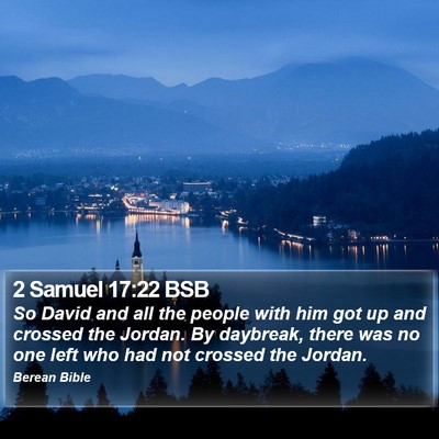 2 Samuel 17:22 BSB Bible Verse Image