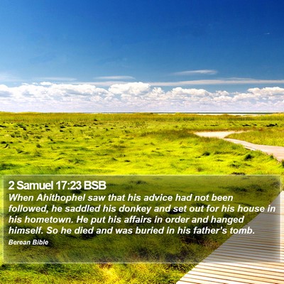 2 Samuel 17:23 BSB Bible Verse Image