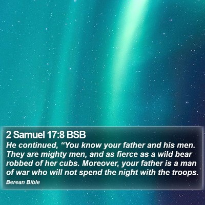 2 Samuel 17:8 BSB Bible Verse Image