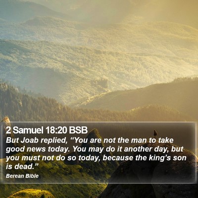 2 Samuel 18:20 BSB Bible Verse Image