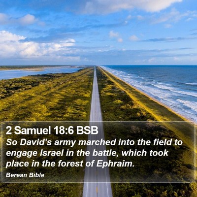 2 Samuel 18:6 BSB Bible Verse Image