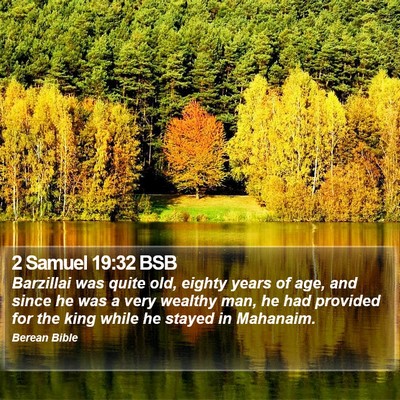 2 Samuel 19:32 BSB Bible Verse Image