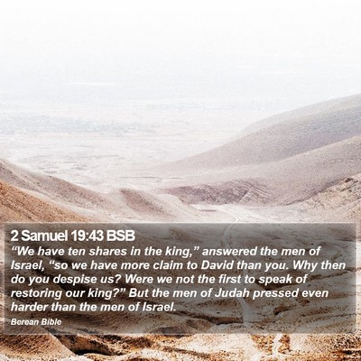 2 Samuel 19:43 BSB Bible Verse Image