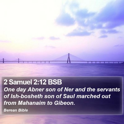 2 Samuel 2:12 BSB Bible Verse Image