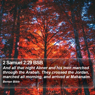 2 Samuel 2:29 BSB Bible Verse Image