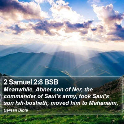 2 Samuel 2:8 BSB Bible Verse Image