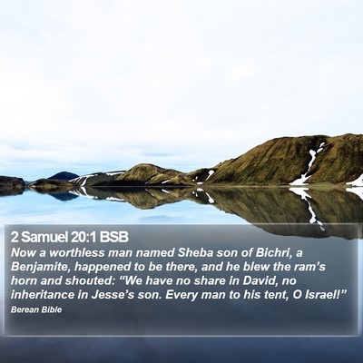 2 Samuel 20:1 BSB Bible Verse Image