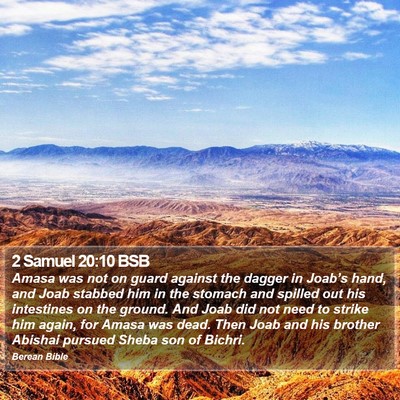 2 Samuel 20:10 BSB Bible Verse Image