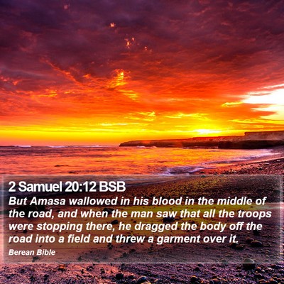 2 Samuel 20:12 BSB Bible Verse Image
