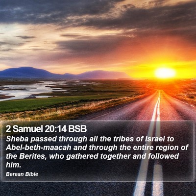 2 Samuel 20:14 BSB Bible Verse Image