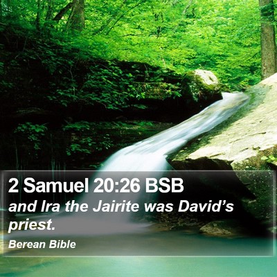 2 Samuel 20:26 BSB Bible Verse Image