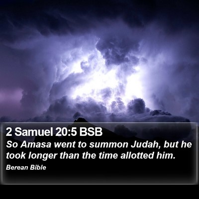 2 Samuel 20:5 BSB Bible Verse Image