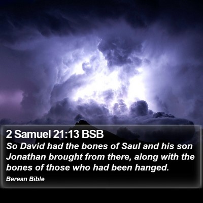2 Samuel 21:13 BSB Bible Verse Image