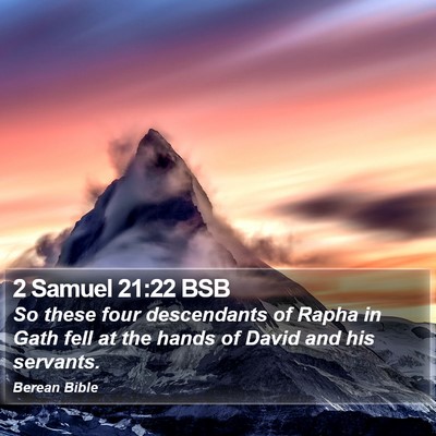 2 Samuel 21:22 BSB Bible Verse Image