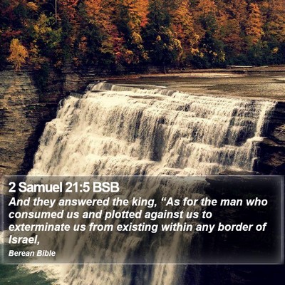 2 Samuel 21:5 BSB Bible Verse Image
