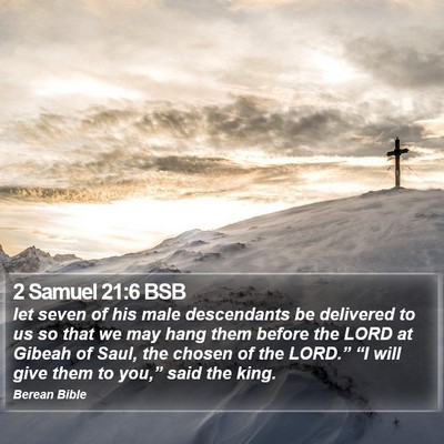 2 Samuel 21:6 BSB Bible Verse Image